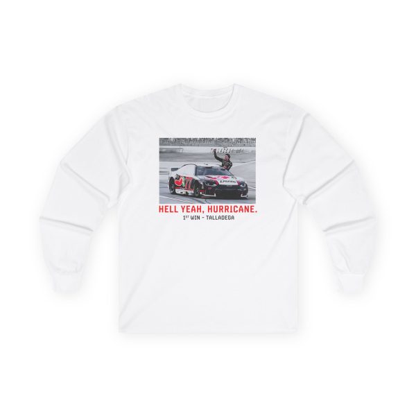 Carson Hocevar Hell Yeah Hurricane Talladega Win Unisex Ultra Cotton Long Sleeve Tee